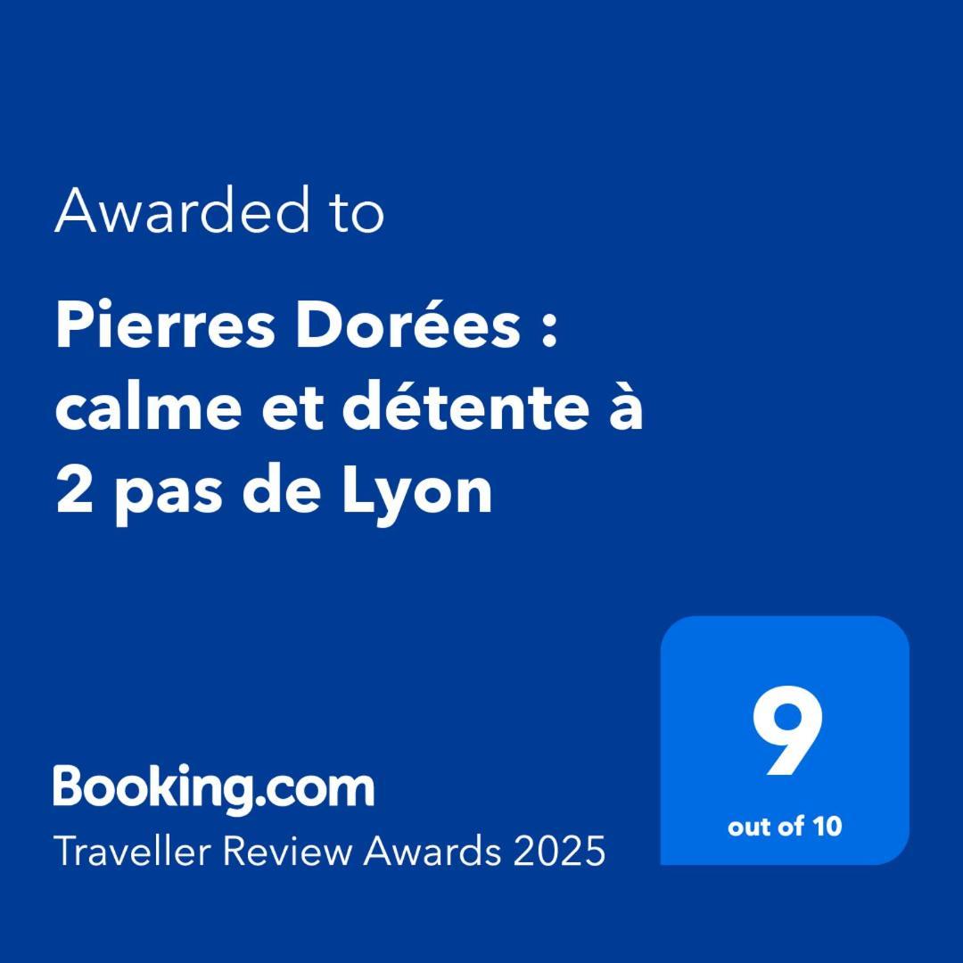Pierres Dorees : Calme Et Detente A 2 Pas De Lyon Charnay  Zewnętrze zdjęcie
